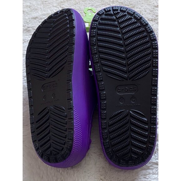 Crocs McDonalds Grimace Cozzzy Sandal Purple Men’s Sz 4 Women’s 6 FurLined Fuzzy - Picture 11 of 12